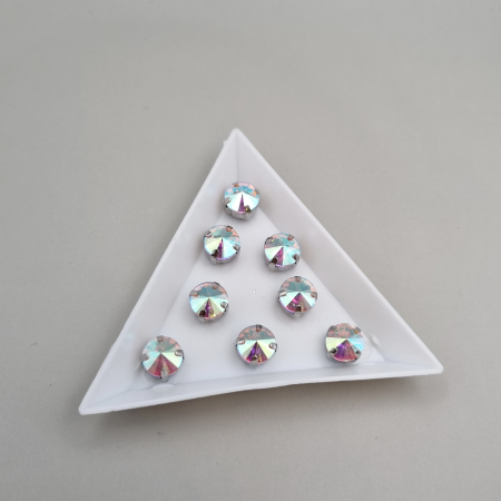 Clear/ Clear AB - Stras rotund clear AB 8mm