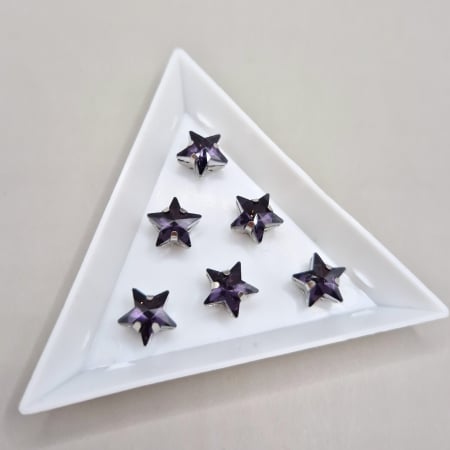 Mov/ violet - Stras stea 10mm mov