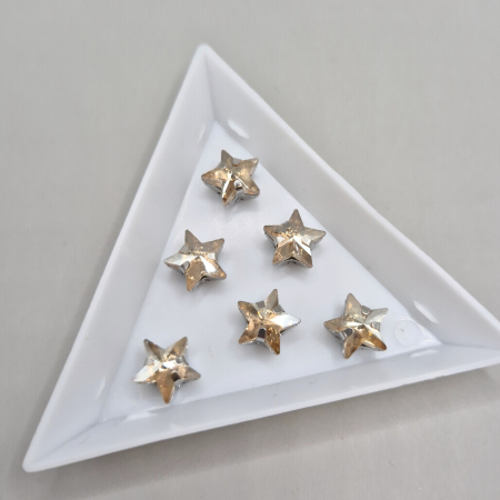 Ivoire - Stras stea 10mm sampanie