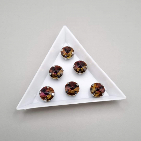 Mov/ violet - Stras 10mm rotund Ametist RB