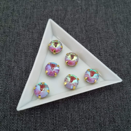 Mov/ violet - Stras sticla 10mm Mov AB