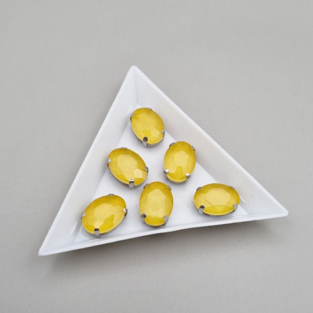 Strasuri - culori speciale - toate formele - Stras Oval 10x14mm Topaz jelly