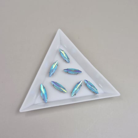 Strasuri - culori speciale - toate formele - Stras 4x15mm Aquamarine AB