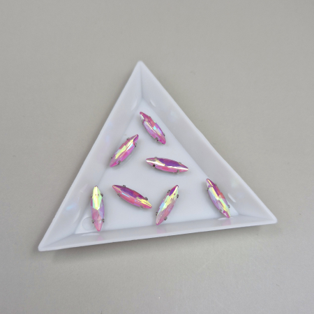 Strasuri - culori speciale - toate formele - Stras sticla 4x15mm Rose AB