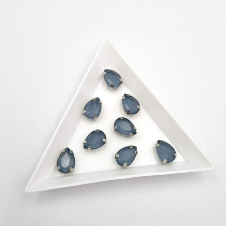 Gri/ Grafit - Stras sticla 7x10 Grafit jelly