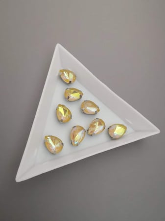 Strasuri - culori speciale - toate formele - Stras lacrima 7x10 Topaz AB