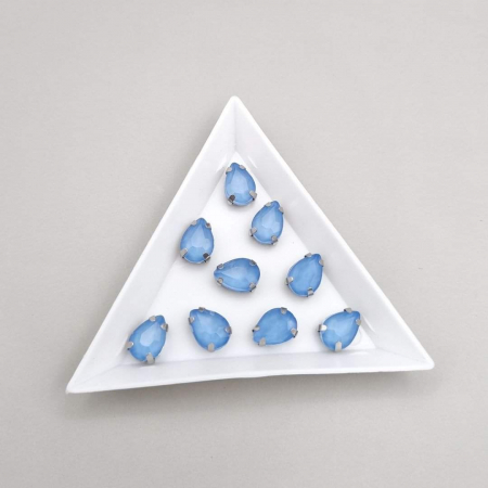 Strasuri - culori speciale - toate formele - Stras 7x10mm lacrima Safir deschis jelly