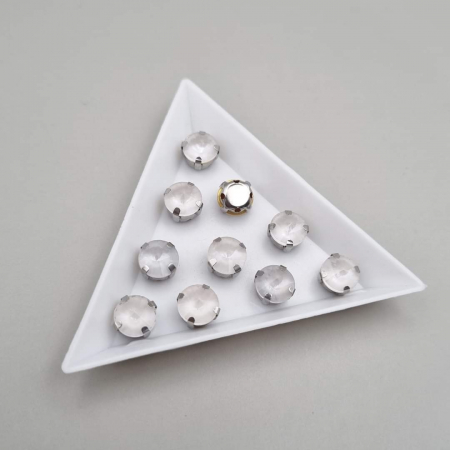 Strasuri - culori speciale - toate formele - Stras 8mm rotund Alb jelly