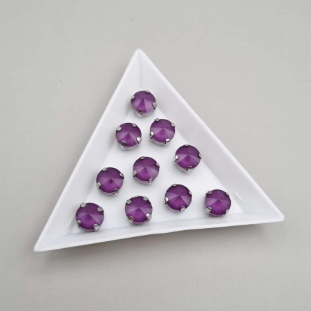 Mov/ violet - Stras 8mm rotund Ametist jelly
