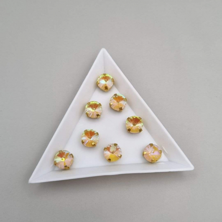 Strasuri - culori speciale - toate formele - Stras Rotund 8mm Topaz AB