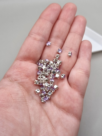 Produse noi/ din nou in stoc - Strasuri rotunde 4mm violet