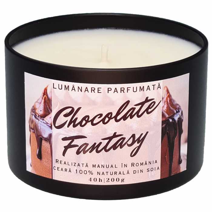 Lumânare parfumată Chocolate Fantasy, handmade, ceară naturală de soia [4]