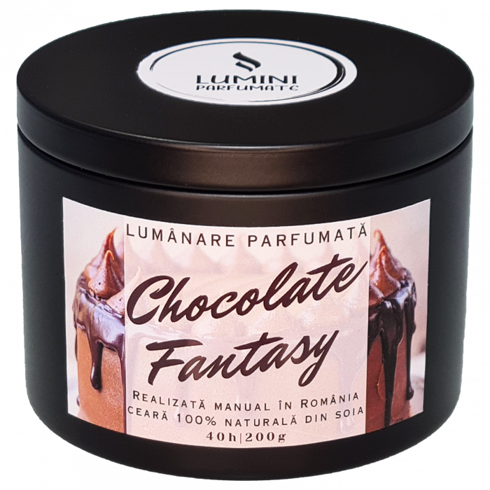 Lumânare parfumată Chocolate Fantasy, handmade, ceară naturală de soia [3]