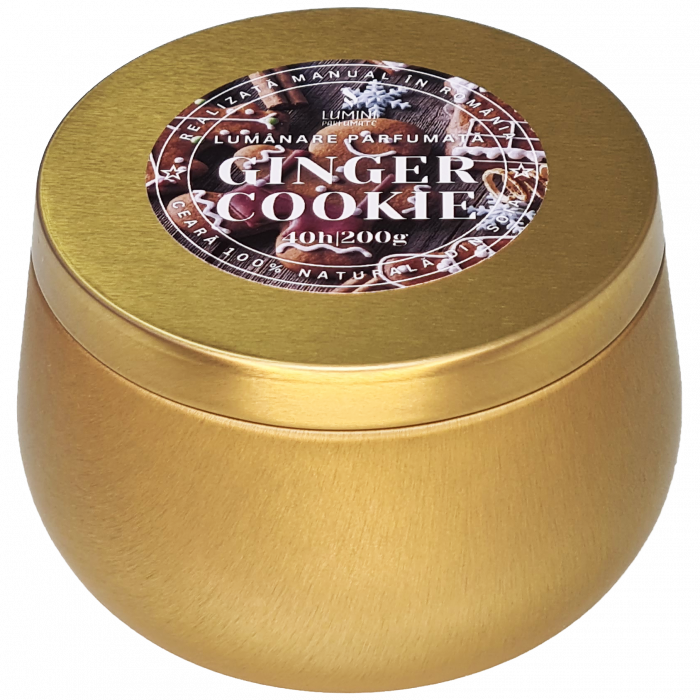 Lumânare parfumată Crăciun, Ginger Cookie, handmade, ceară naturală de soia [5]