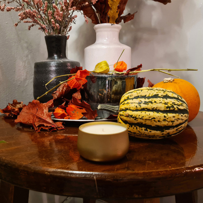 Lumânare parfumată Crăciun, Pumpkin Delight, handmade, ceară naturală de soia [7]