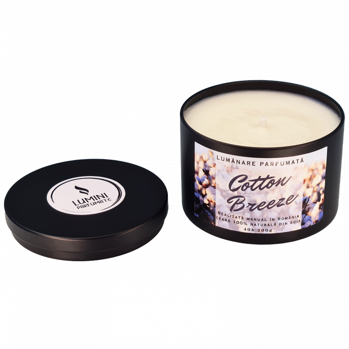 Lumânare parfumată Cotton Breeze, handmade, ceară naturală de soia [2]