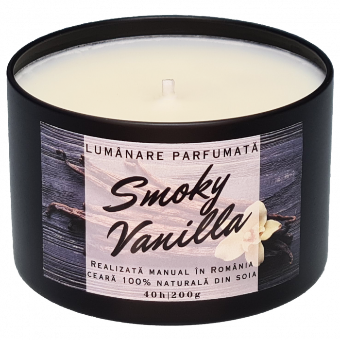 Lumânare parfumată Smoky Vanilla, handmade, ceară naturală de soia [4]