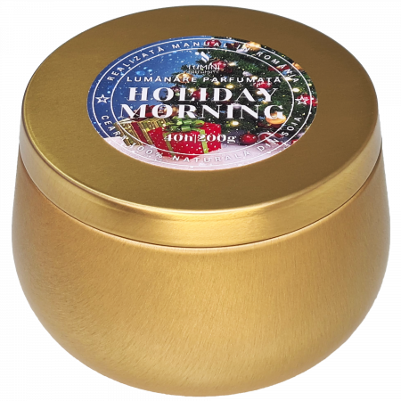Lumânare parfumată Crăciun, Holiday Morning, handmade, ceară naturală de soia [4]
