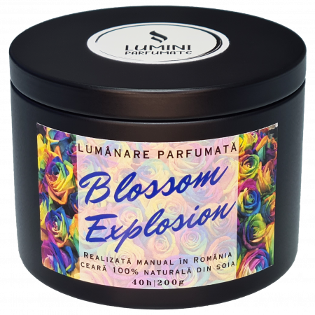 Lumânare parfumată Blossom Explosion, handmade, ceară naturală de soia [2]