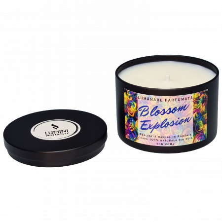 Lumânare parfumată Blossom Explosion, handmade, ceară naturală de soia [1]