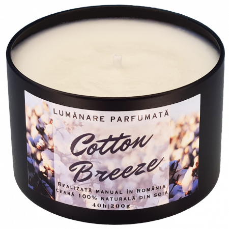 Lumânare parfumată Cotton Breeze, handmade, ceară naturală de soia [3]