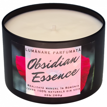 Lumânare parfumată Obsidian Essence, handmade, ceară naturală de soia [3]