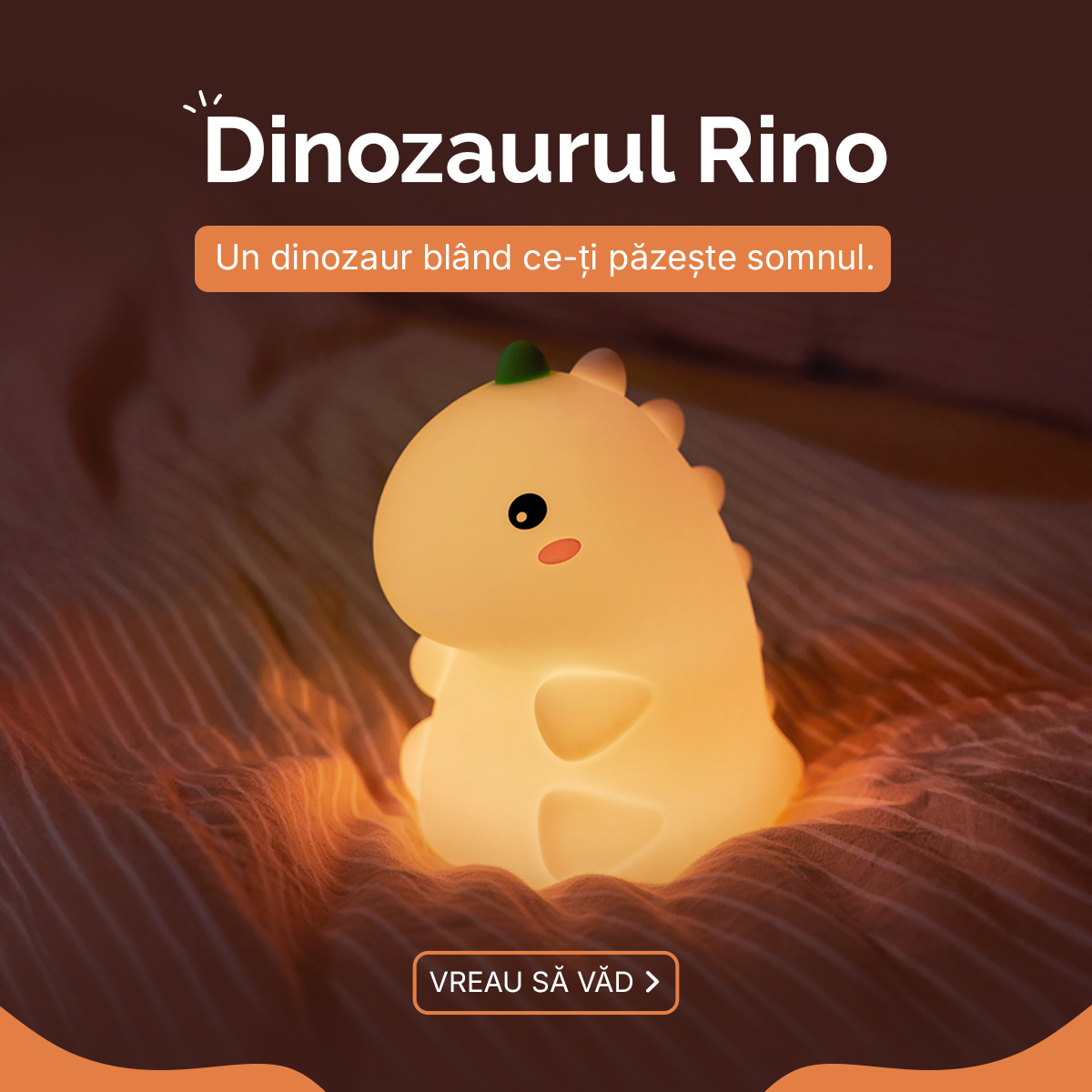 Dinozaurul Rino: Lampa de Veghe Moale