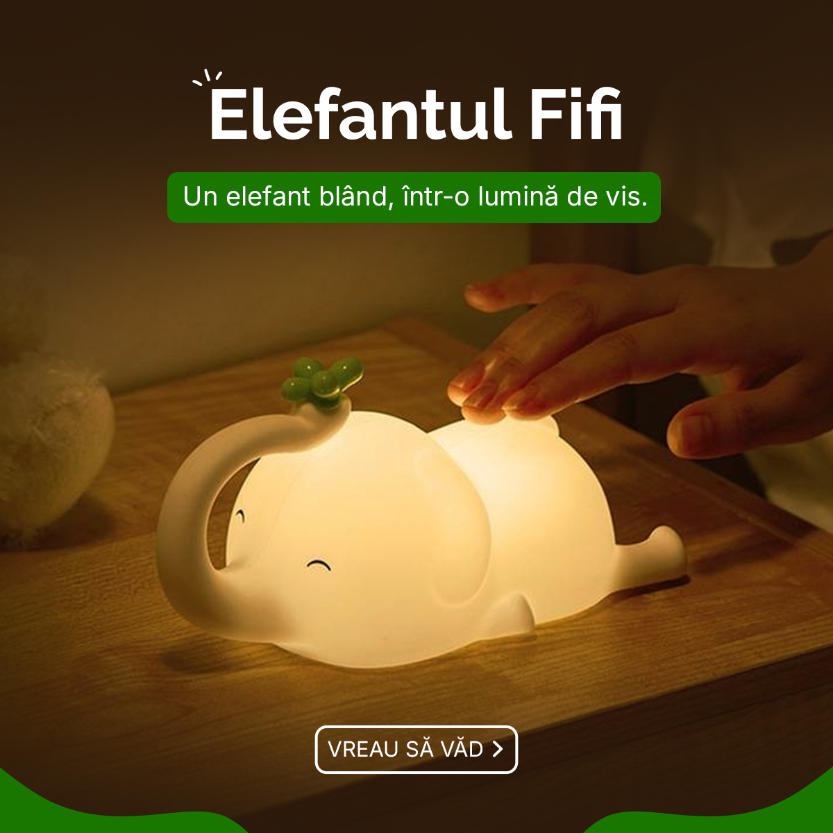Elefantul Fifi: Lampa de Veghe Moale