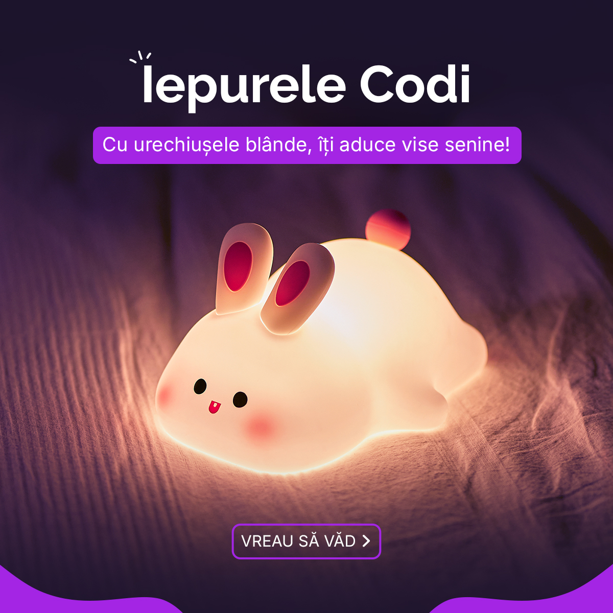 Iepurele Codi: Lampa de Veghe Moale