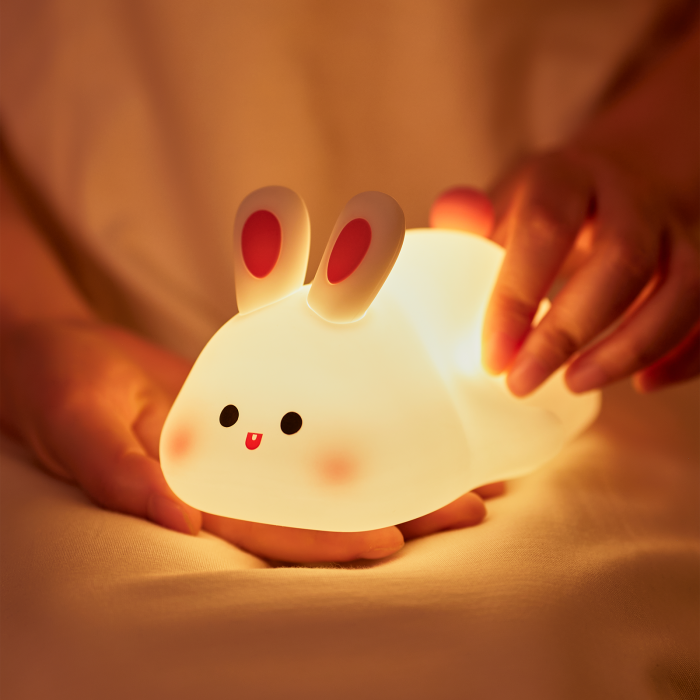 Lampă de veghe iepuraș silicon cu trei niveluri de intensitate și funcție Timer [4]