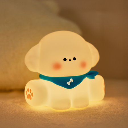 Lampă de veghe cățeluș din silicon cu trei niveluri de intensitate și funcție Timer [3]