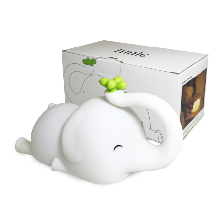 Colecție - Lampă de veghe elefant silicon cu trei niveluri de intensitate și funcție Timer