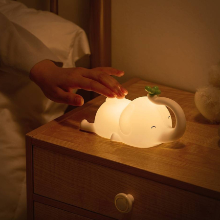 Lampă de veghe elefant silicon cu trei niveluri de intensitate și funcție Timer [3]