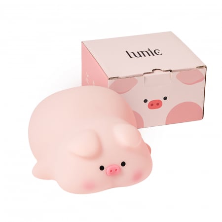 Colecție - Lampa de veghe purceluș silicon moale cu trei niveluri de intensitate și funcție Timer