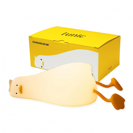 Colecție - „Lampă de veghe rață silicon cu trei niveluri de intensitate și funcție Timer