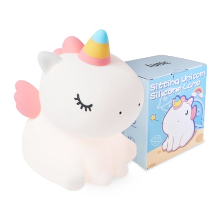 Colecție - Lampă de veghe unicorn silicon cu trei niveluri de intensitate și funcție Timer