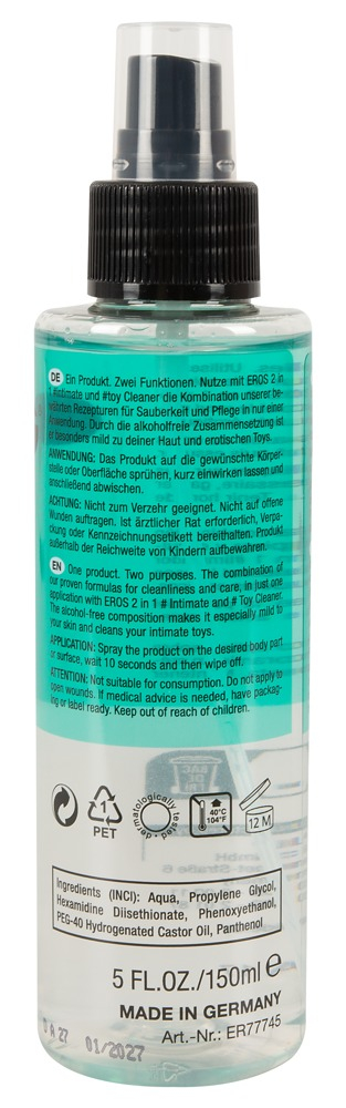 Spray Dezinfectant Eros 2in1 Intimate Toy Cleaner 180 ml [2]