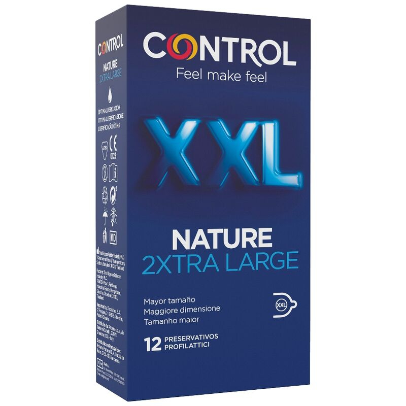 Prezervative CONTROL - NATURE 2XTRA LARGE XXL CONDOMS - 12 buc [1]