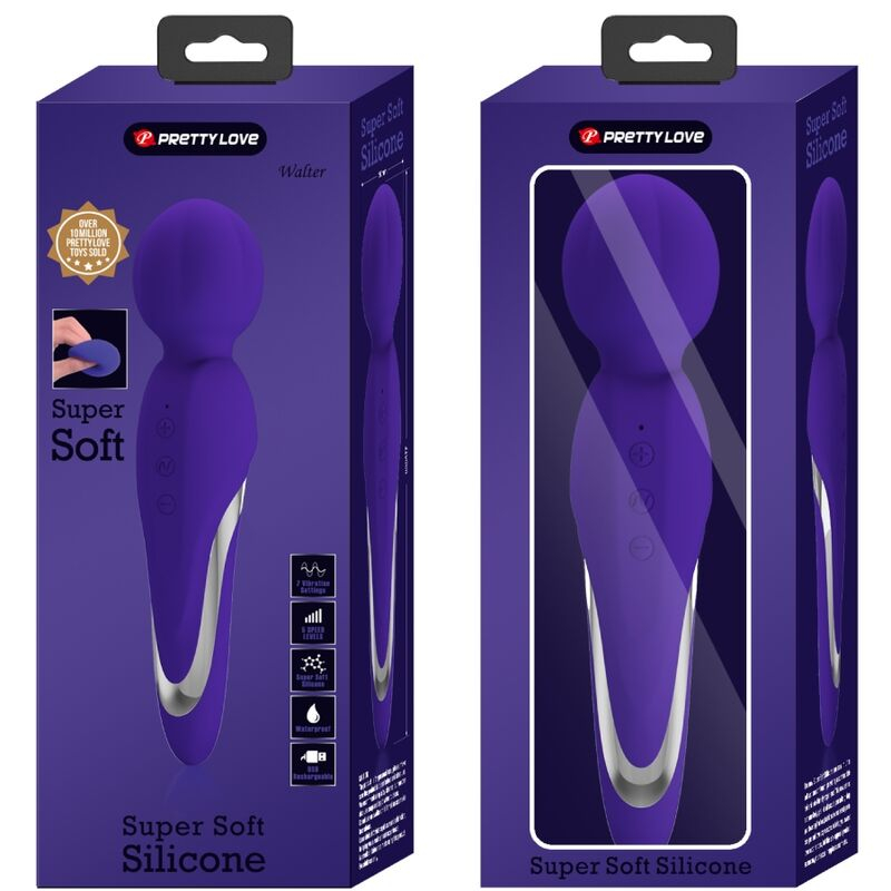 Vibrator Stimulator Clitoris Pretty Love Walter Vibrator Wand Purple [6]