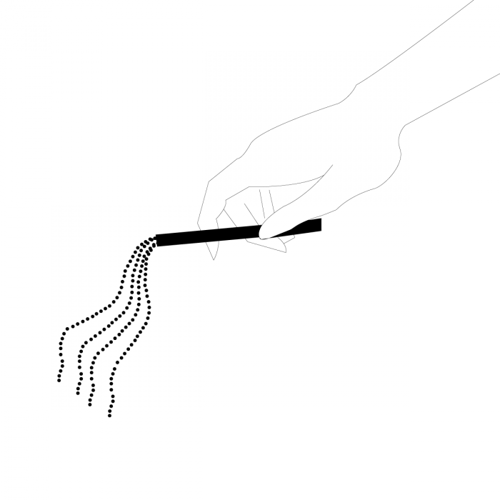 Colier Bijoux Magnifique Metallic Chain Whip Necklace Silver [6]