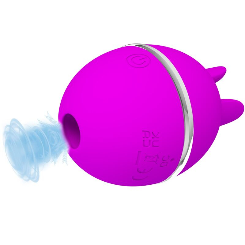 Vibrator Stimulator Clitoris Pretty Love Gemini Ball Purple Round Silicone Vibrator [2]