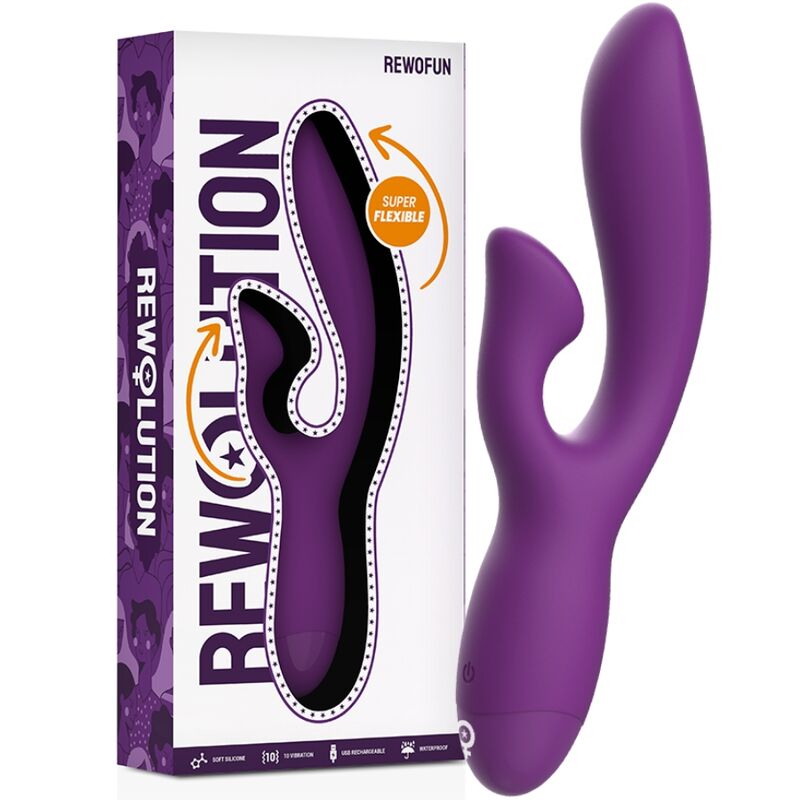 Vibrator Rewolution Rewofun flexible vibrator with rabbit [6]