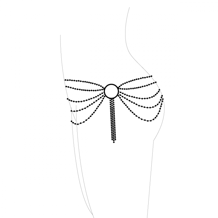 Colier Bijoux Magnifique Metallic Chain Waist Jewelry Silver [4]