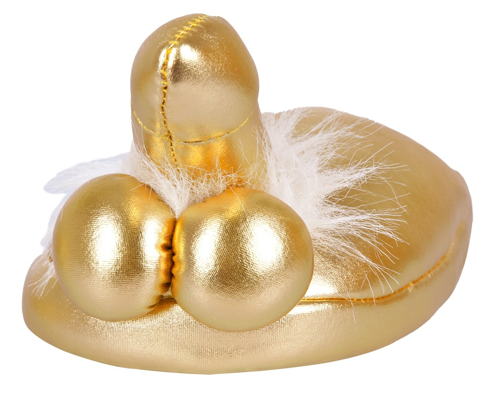 Set Slapi Papuci Aurii Casa Cadou Forma Penis Slippers [4]