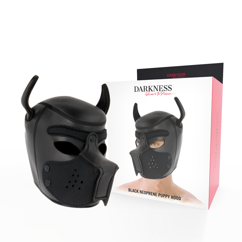 Masca Darkness Neoprene Dog Mask With Removable Muzzle M [1]