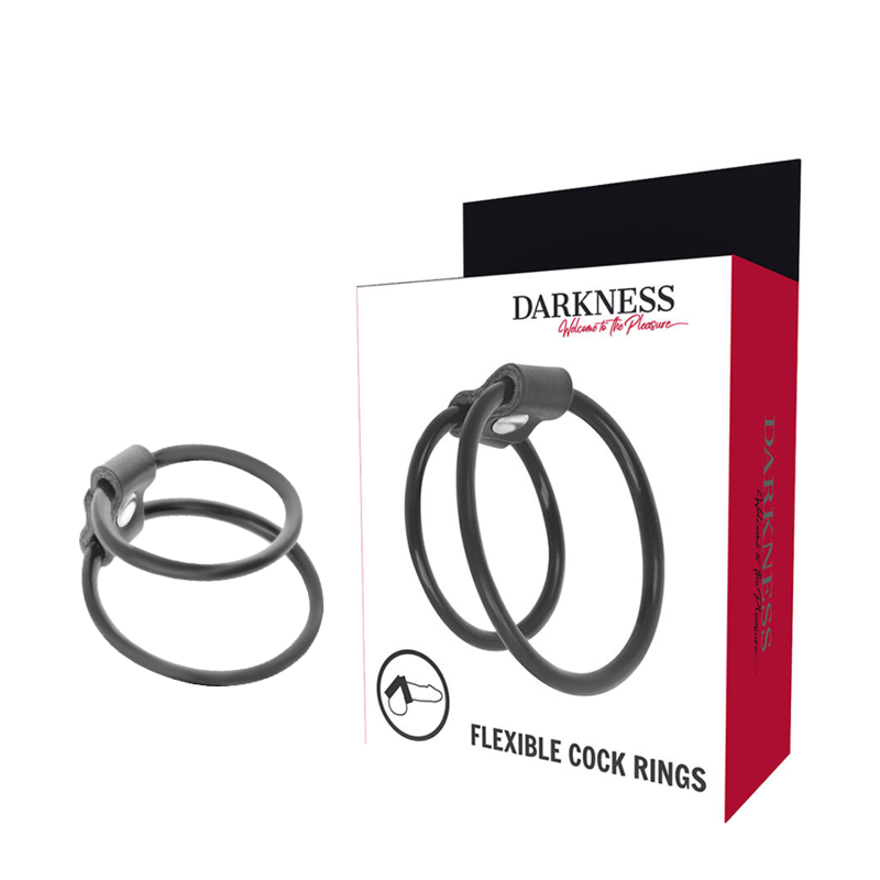 Inel Penis Testicule Darkness enhancing duo penis rings [4]