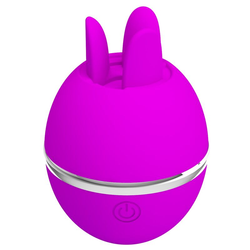 Vibrator Stimulator Clitoris Pretty Love Gemini Ball Purple Round Silicone Vibrator [1]