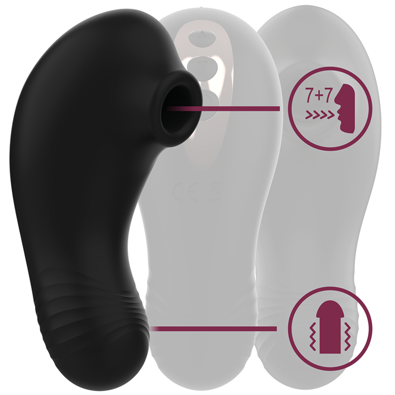 Stimulator Clitoris Rithual Shushu Pro Stimulator Clitoral 2 Powerfull Motors Black [6]
