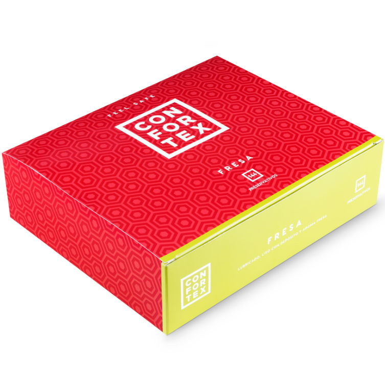 Prezervative Confortex Strawberry Condom 144 buc [1]