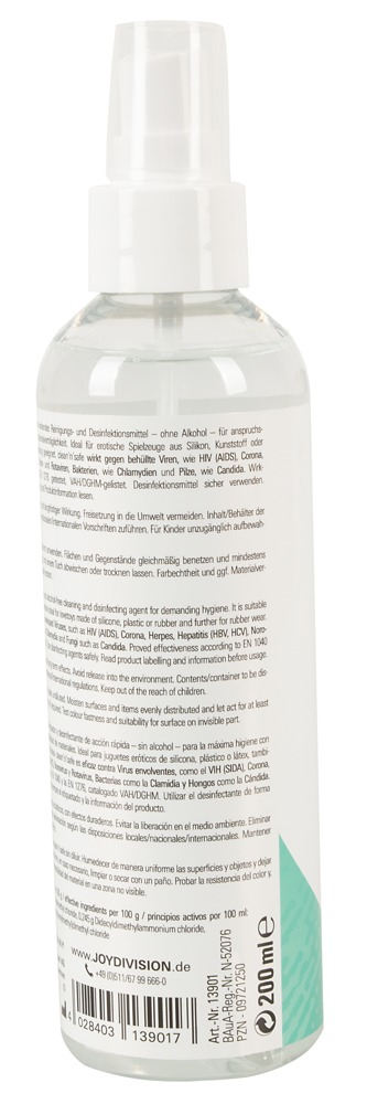 Dezinfectant Spray Jucarii Sexuale Erotice Joydivision Eropharm Clean & Safe [2]